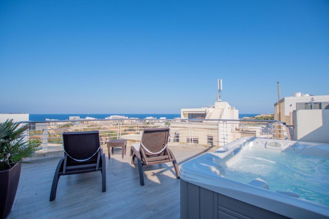 Kernice Penthouse With Sea And Country Views Of Xghajra Exteriér fotografie
